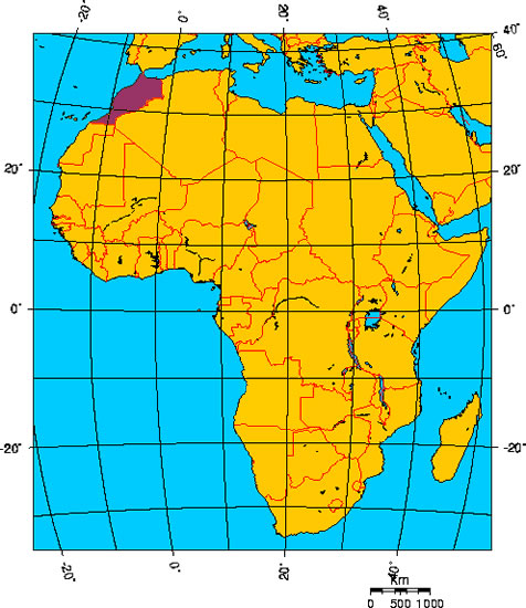 Mapa de MARRUECOS