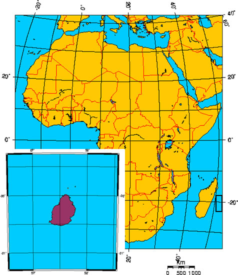 Mapa de MAURICIO