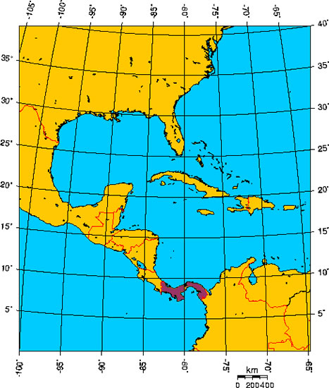 Mapa de PANAM