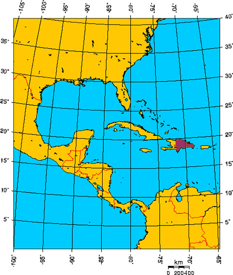Mapa de REPBLICA DOMINICANA