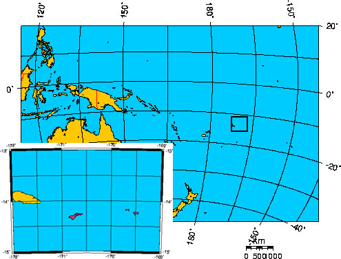 Mapa de SAMOA AMERICANA