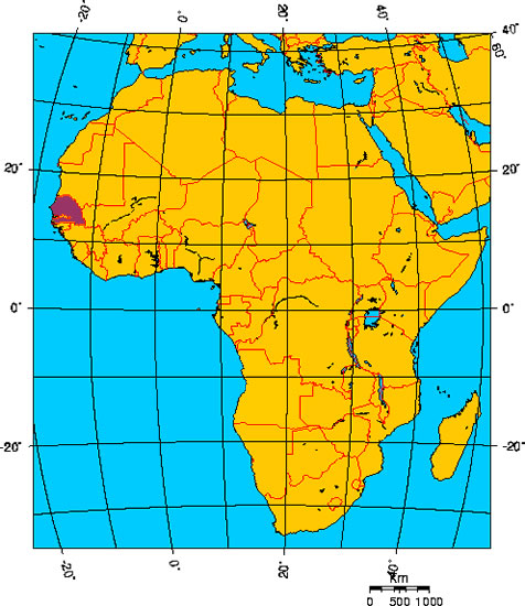 Mapa de SENEGAL