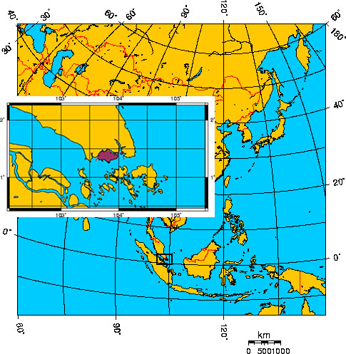 Mapa de SINGAPUR