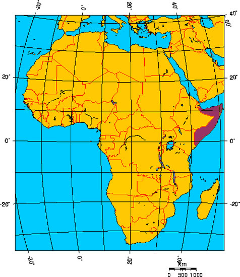 Mapa de SOMALIA