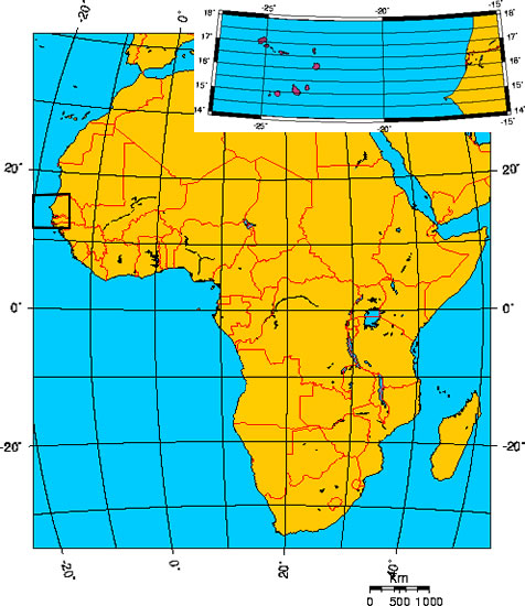 Mapa de CABO VERDE