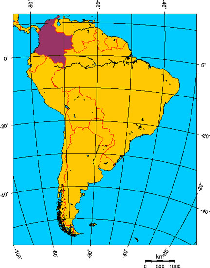 Mapa de COLOMBIA