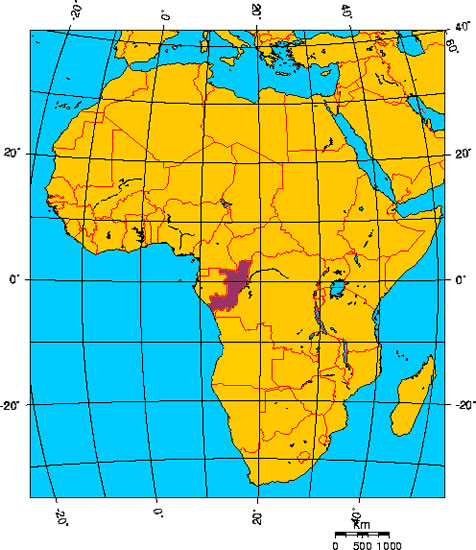 Mapa de CONGO