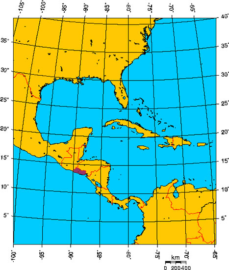 Mapa de EL SALVADOR