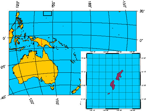 Mapa de ISLAS MARIANAS DEL NORTE