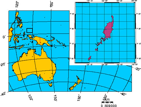 Mapa de ISLAS PALAOS (PALAU)