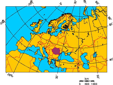 Mapa de RUMANA