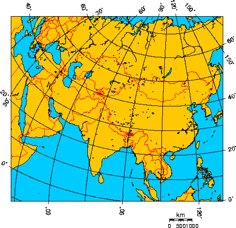 Mapa de BUTN (BHUTN)